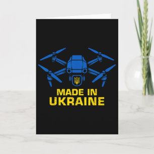 Ukraine Drone Patriotic Ukrainian Fpv Lovers 2 Card