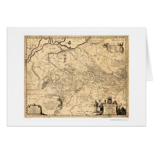 Ukraine Early Map 1648 Cards (Front Horizontal)