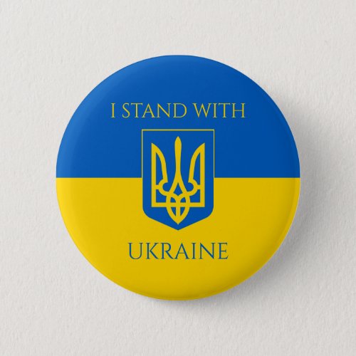ukraine emblem button