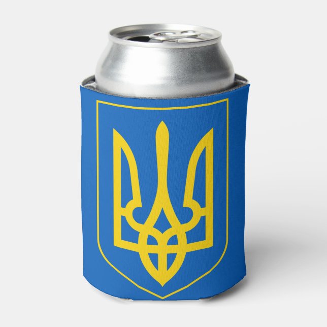 ukraine emblem can cooler (Can Front)