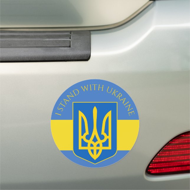 ukraine emblem car magnet (In Situ)
