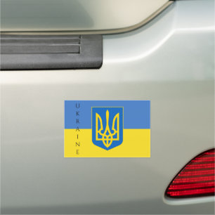 ukraine emblem car magnet