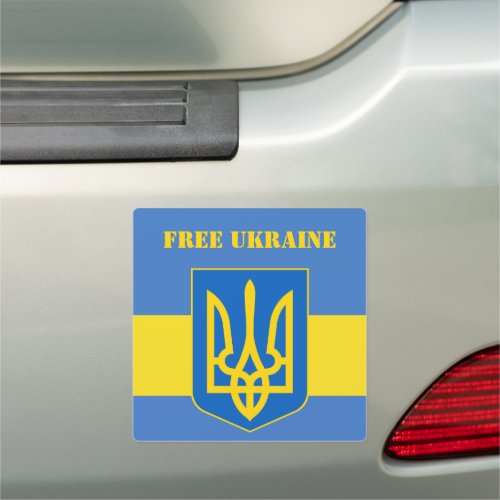 ukraine emblem car magnet