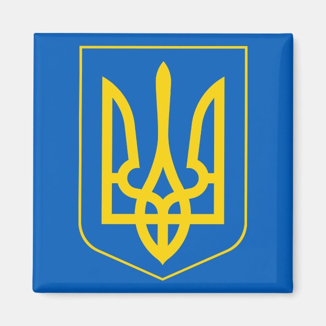 ukraine emblem magnet (Front)