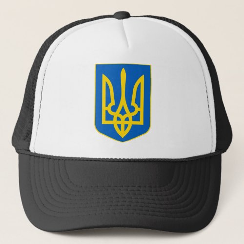 ukraine emblem trucker hat