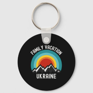Ukraine Family Vacation Matching Outfit Keychain