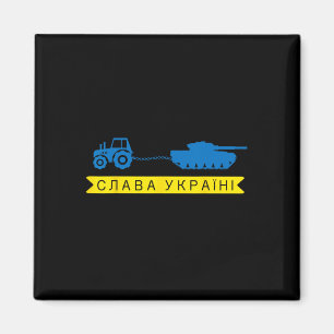 Ukraine Farmer Tractor Stealing A Russian Tank Mem Magnet