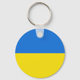Ukraine Fisheye Flag Keychain
