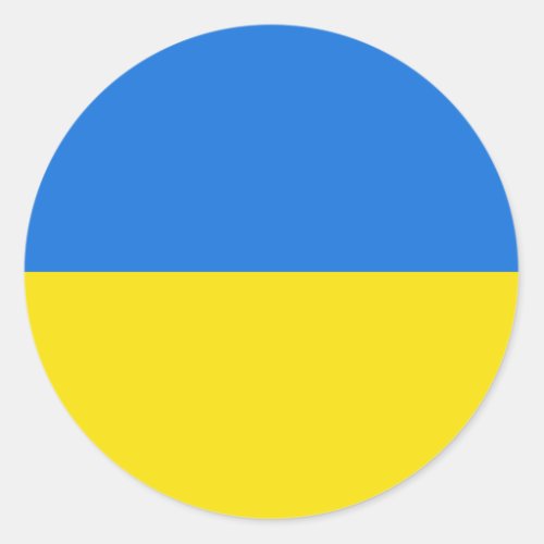 Ukraine Fisheye Flag Sticker