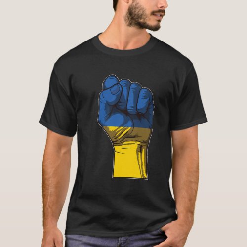 Ukraine Fist Flag Ukraine Flag T_Shirt