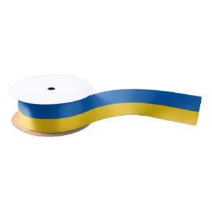Ukraine Flag 1,5" Satin Ribbon
