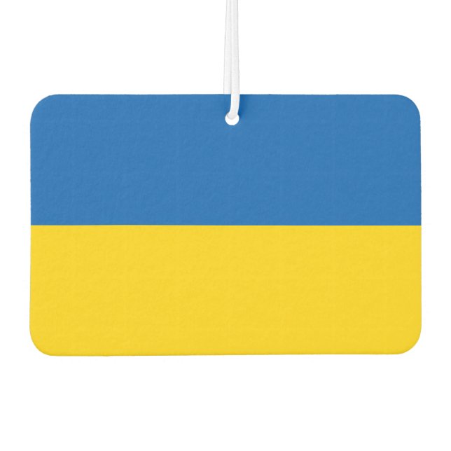 Ukraine Flag Air Freshener (Front)