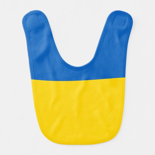 Ukraine flag baby bib