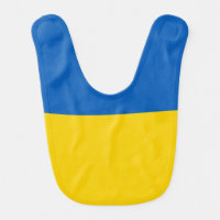 Ukraine flag baby bib
