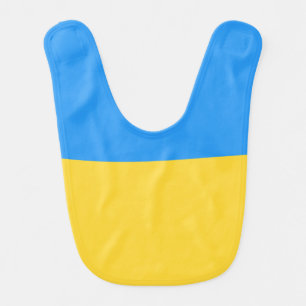 Ukraine flag baby bib