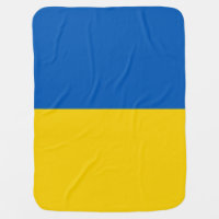 Ukraine flag baby blanket