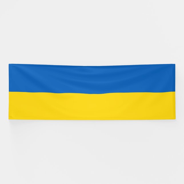 Ukraine Flag Banner (Horizontal)