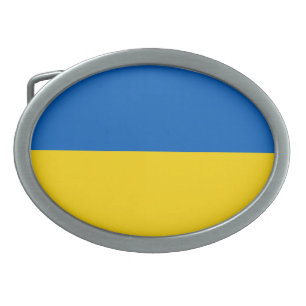 Ukraine flag belt buckle