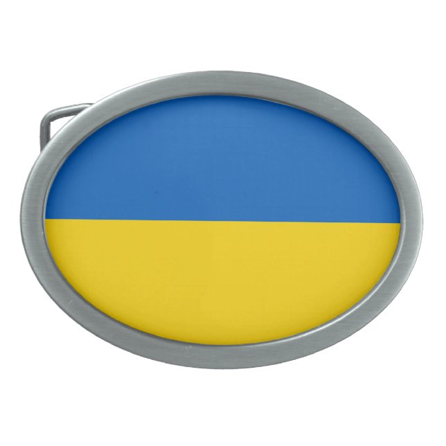Ukraine flag belt buckle (Front)