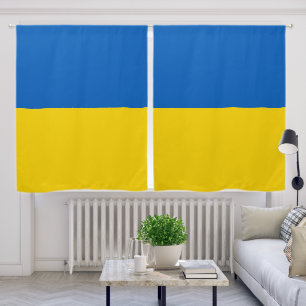 Ukraine flag blackout curtains