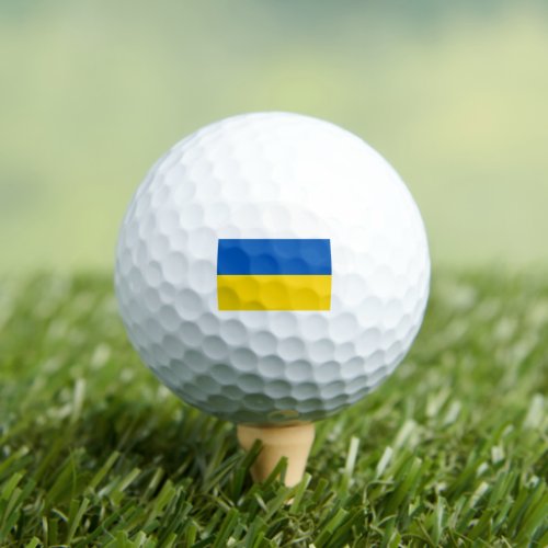 Ukraine Flag Blue and Yellow Golf Balls