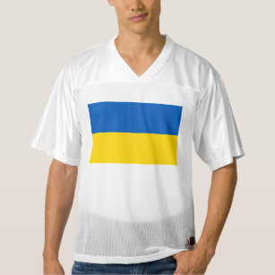 Ukraine Flag Blue and Yellow Men's Football Jersey