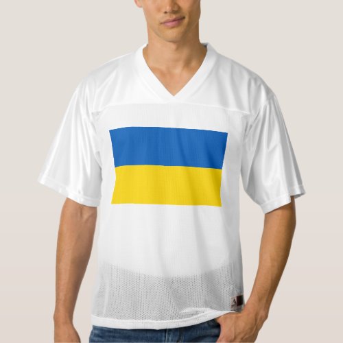 Ukraine Flag Blue and Yellow Mens Football Jersey