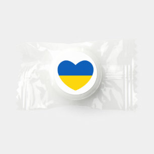 Ukraine Flag Blue Yellow Heart Life Saver® Mints