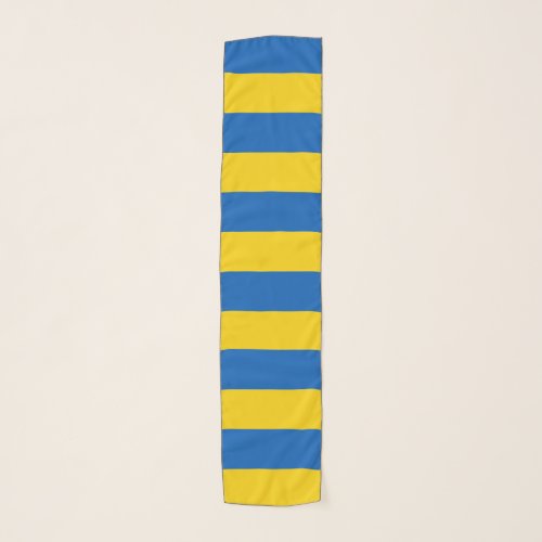 Ukraine Flag Blue Yellow Stripes Scarf