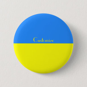 Ukraine Flag Blue Yellow Thunder_Cove Button