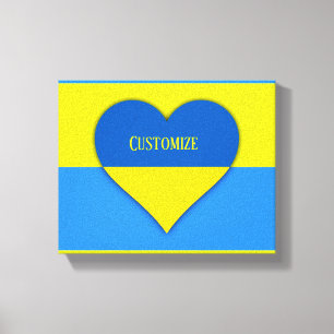 Ukraine Flag Blue Yellow Thunder_Cove Canvas Print