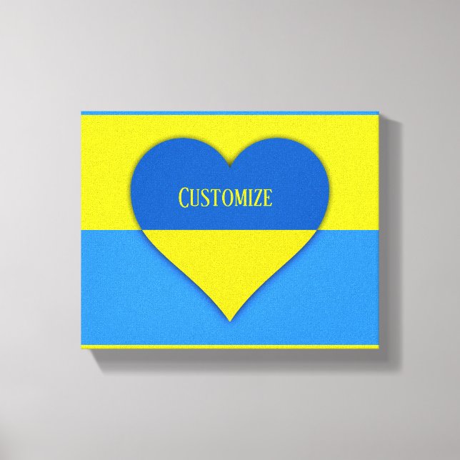 Ukraine Flag Blue Yellow Thunder_Cove Canvas Print (Front)