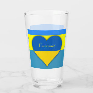 Ukraine Flag Blue Yellow Thunder_Cove Glass