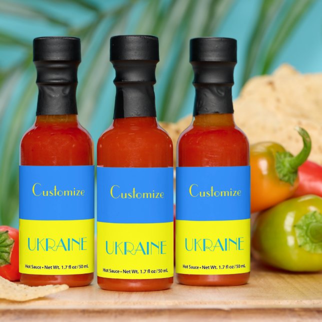 Ukraine Flag Blue Yellow Thunder_Cove  Hot Sauces (Multi)