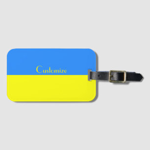 Ukraine Flag Blue Yellow Thunder_Cove Luggage Tag