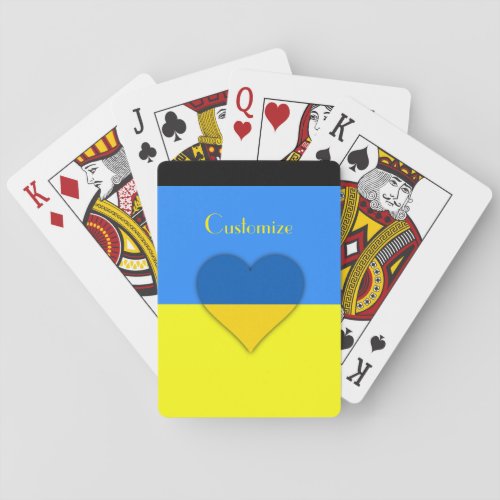 Ukraine Flag Blue Yellow Thunder_Cove  Playing Cards