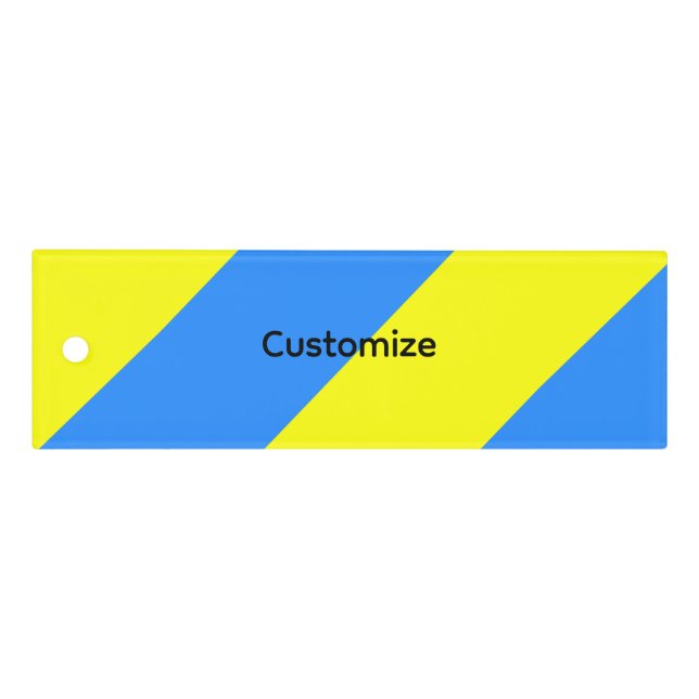 Ukraine Flag Blue Yellow Thunder_Cove Ruler (Front)
