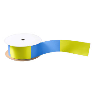 Ukraine Flag Blue Yellow Thunder_Cove Satin Ribbon