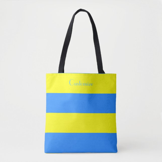 Ukraine Flag Blue Yellow Thunder_Cove Tote Bag (Front)