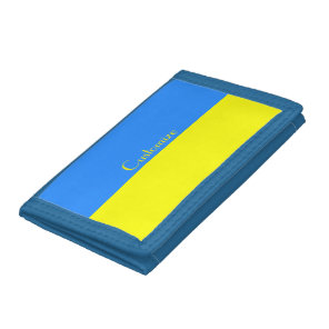 Ukraine Flag Blue Yellow Thunder_Cove  Tri-fold Wallet