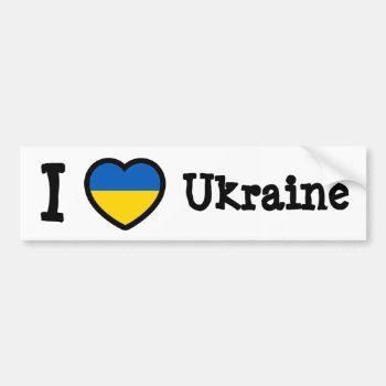 Ukraine Flag Bumper Sticker by FlagWare at Zazzle