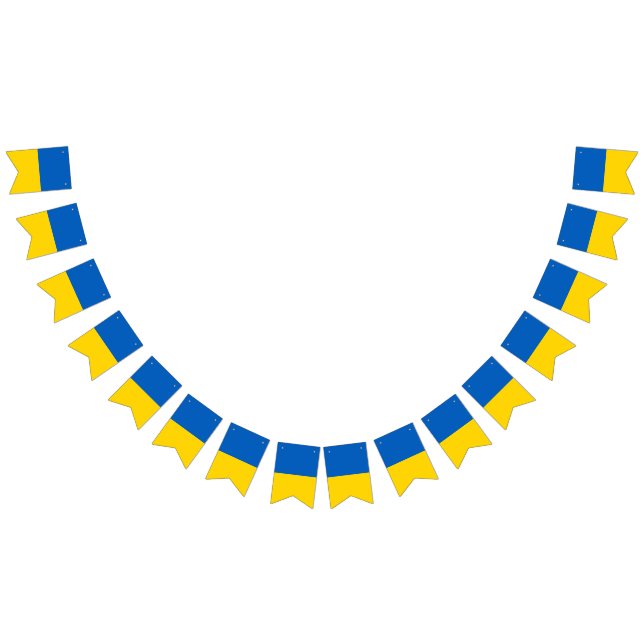 Ukraine flag bunting banner (All)