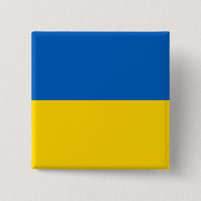Ukraine Flag Button (Front)