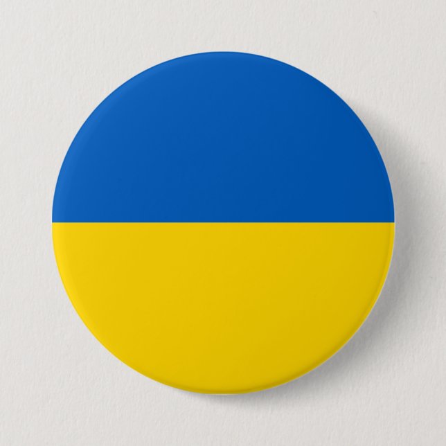 Ukraine Flag Button (Front)