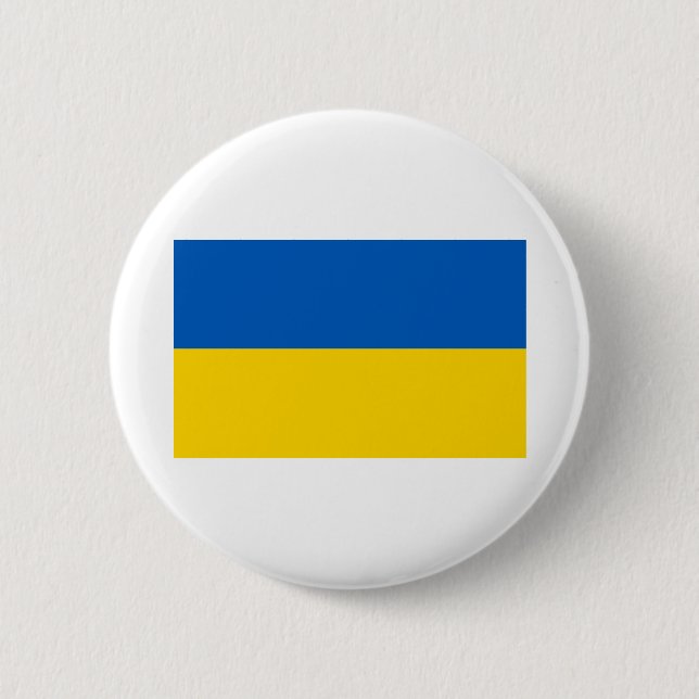 Ukraine Flag Button (Front)