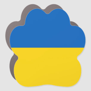 Ukraine flag car magnet
