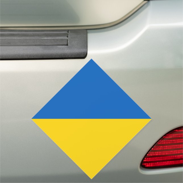 ukraine flag  car magnet (In Situ)