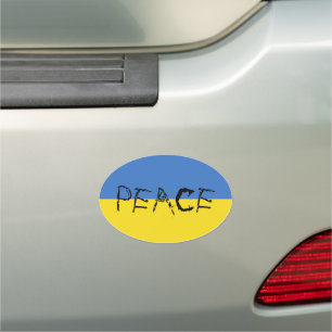 ukraine flag car magnet