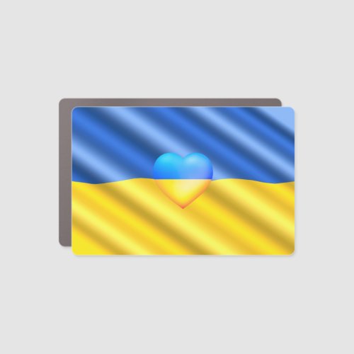 Ukraine Flag Car Magnet _ Support Freedom