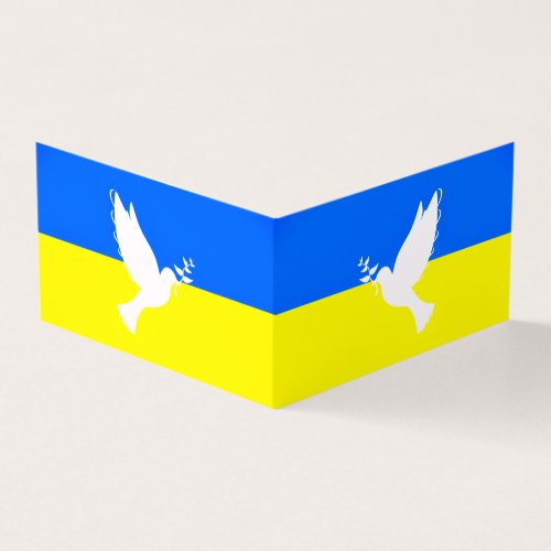 Ukraine Flag Card Peace Dove _ Freedom Peace 